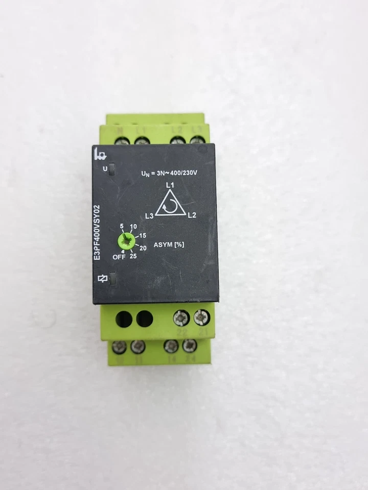 TELE E3PF400VSY02 PHASE SQUENCE, PHASE FAILURE RELAY E3PF400VSY02 (USED)